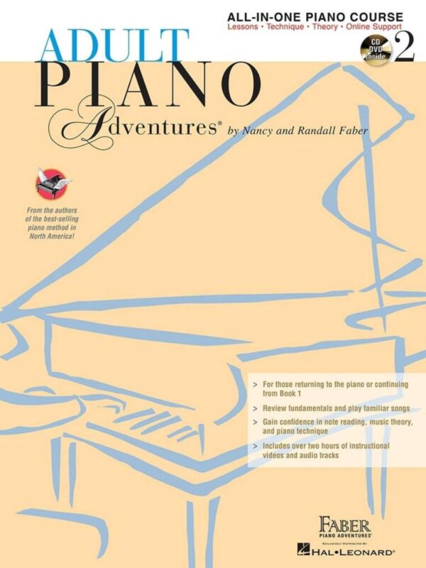 Adult Piano Adventures All-in-One Book 2 + CD | Nancy Faber