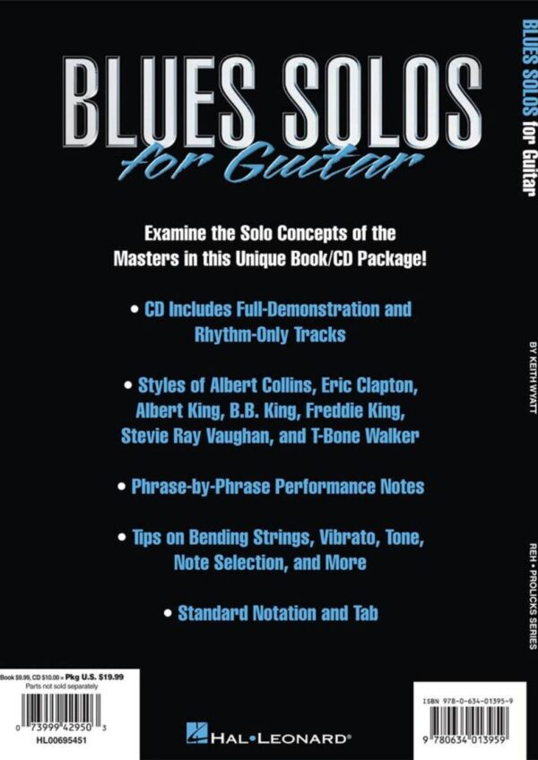 Blues Solos for Guitar | Book and CD Tuition