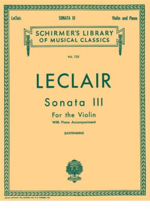 Leclair | Sonata for Violin in D No 3 | Violin and Piano