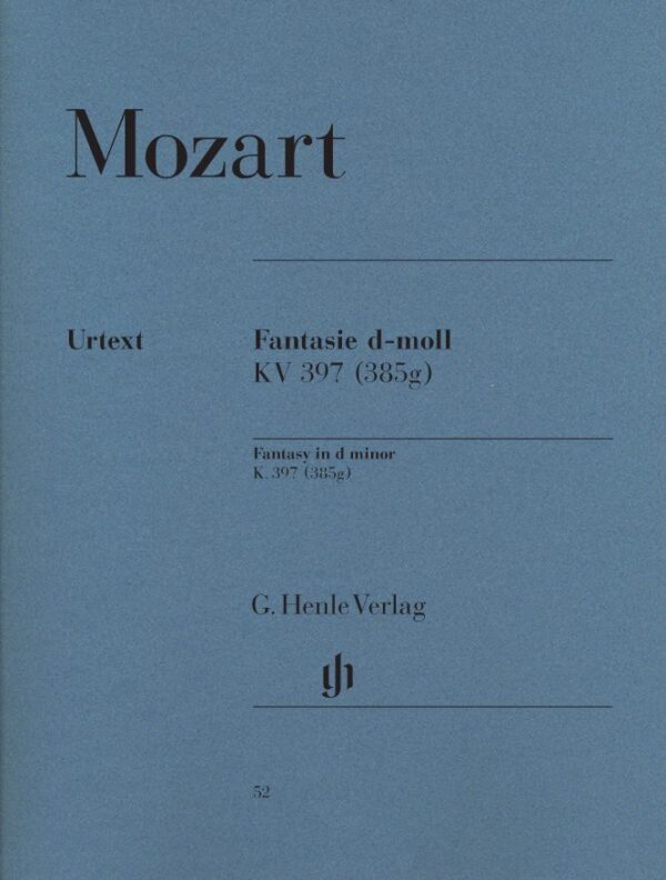 Mozart  Fantasy in D Minor KV 397 ( (385g )