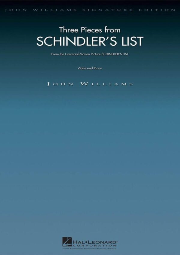 John Williams | 3 Pieces from Schindlers list | Violin and Piano