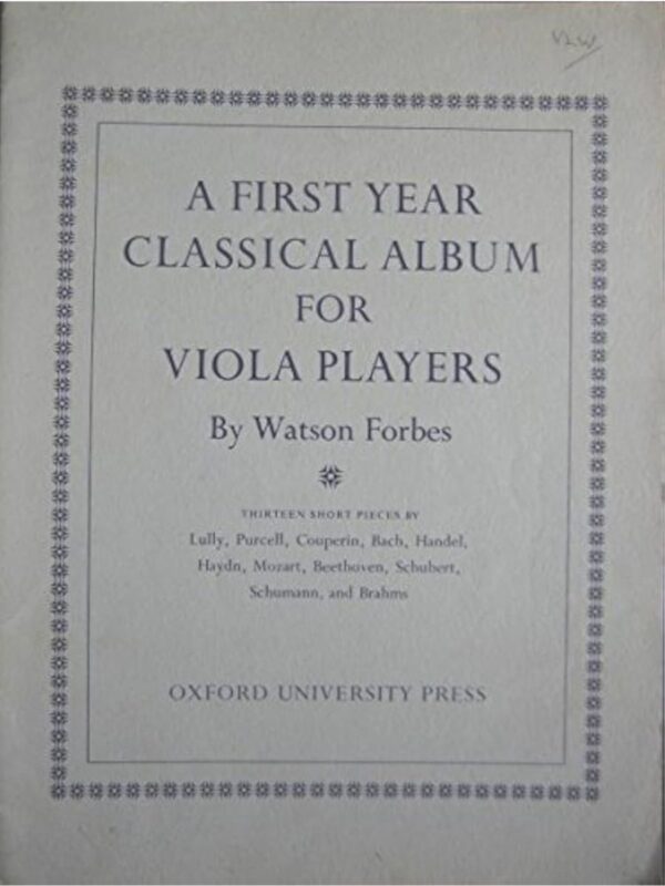 A First Year Classical Album for Viola Players | Viola and Piano