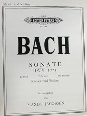 J.S Bach | Sonata BWV 1023 E Min  BWV 1023 E Minor | for Piano Violin