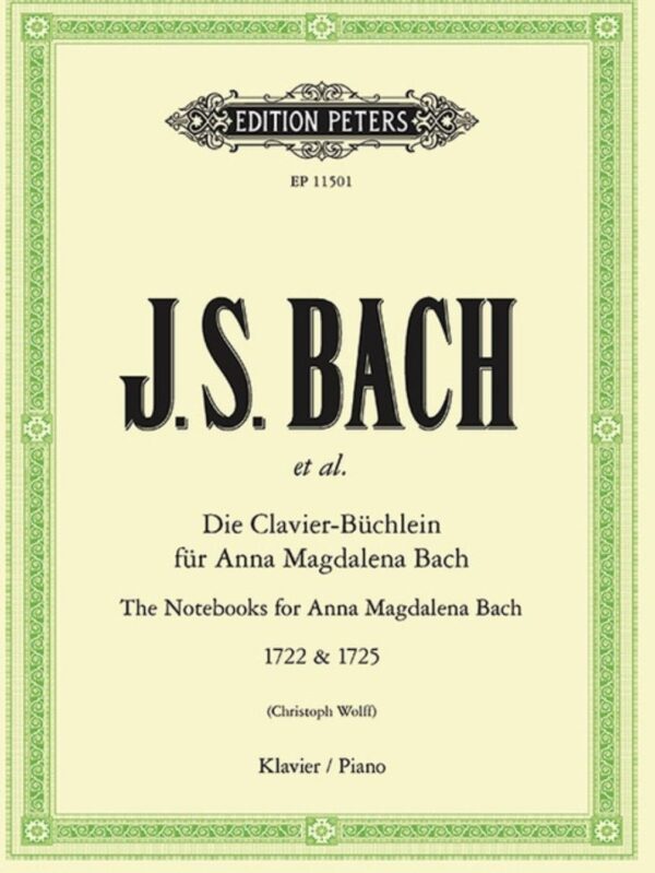 Notebook for Anna Magdalena | Bach 1722 & 1725 for Piano | Selection