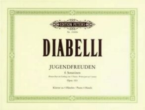 Diabelli | Jugendfreuden, 6 Sonatinas on 5 Notes, Op 163 |Piano 4 Hand