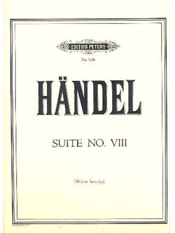 George Frideric Handel | Suite no 8 in F Minor HWV 433 | Piano Solo