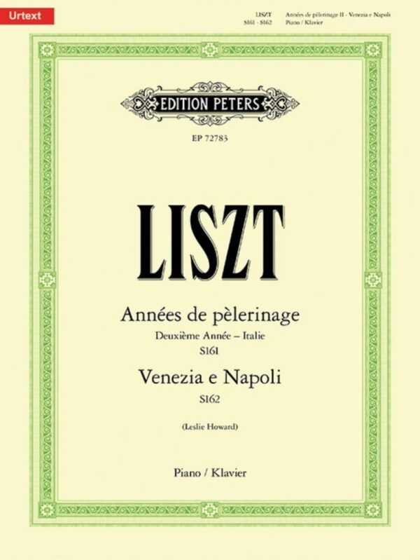 Franz Liszt | Annees De Pelerinage | Deuxieme Anne, Italie| Piano Solo