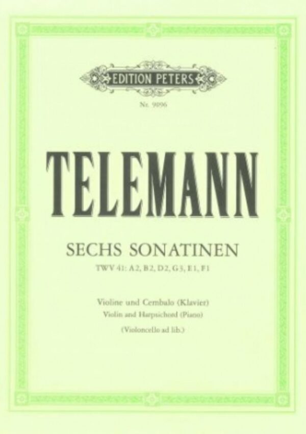 Georg Philipp Telemann 6 Sonatinas | Violin and Piano