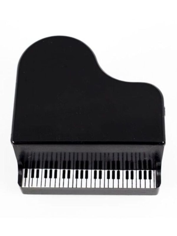 Piano Themed Pencil Sharpener Black | single unit