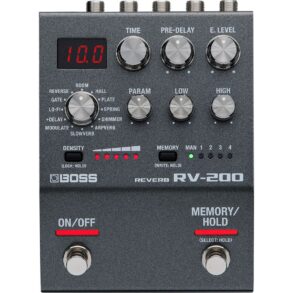 Boss RV-200 Reverb Pedal | 12 Reverb Types