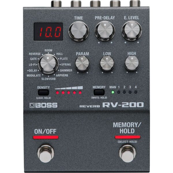 Boss RV-200 Reverb Pedal | 12 Reverb Types