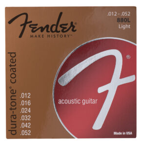 Fender 880L 80/20 Coated Acoustic Guitar String Set | 12-52 Gauge