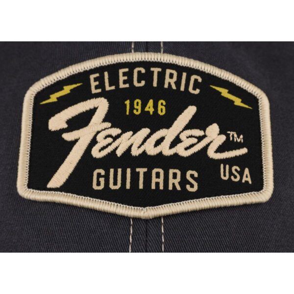 Fender Transition Logo Patch Hat, Black/Stone One Size