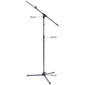 Apextone AP3602 Boom Microphone Stand  | Black