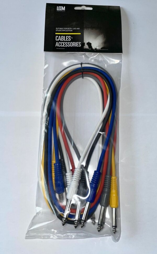 Leem CPMS-3 Patch leads | .90M | 6 Pack