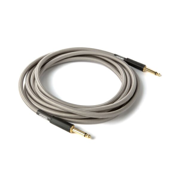 MXR DCIW12 | Instrument Cable | Woven Silver | 12ft | 2 straight plugs