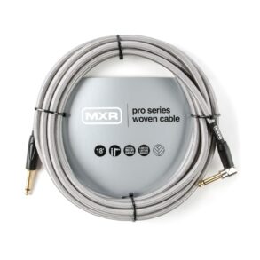 MXR  DCIW18R| Instrument Cable | Woven Silver RT |  Sgt +RA |18ft