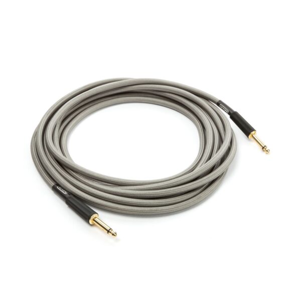 MXR DCIW18 | Instrument Cable | Woven Silver | 18ft | 2 Straight Plugs