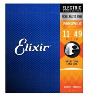 Elixir Electric Nanoweb Guitar Strings 11-49