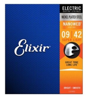 Elixir Nanoweb Electric Guitar Strings 9-42