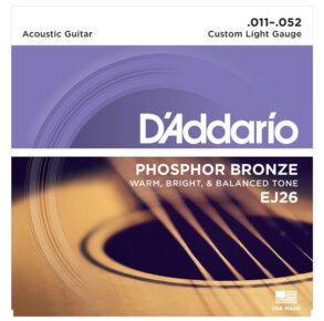 Daddario Bronze Acoustic Guitar Strings 11-52