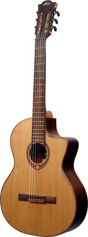 Lag 118CE | Occitania Classical Guitar | Solid Cedar Top | Pickup |Nat