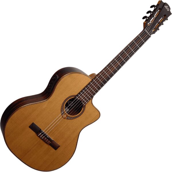 Lag 118CE | Occitania Classical Guitar | Solid Cedar Top | Pickup |Nat