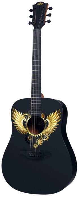 Lag Limited Edition Wings Series”Wings of Gold” Acoustic Guitar