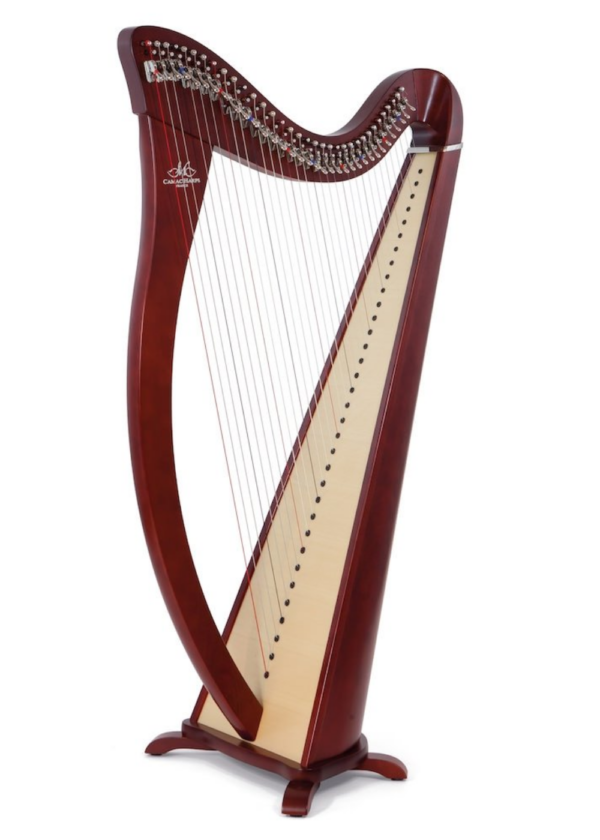 Camac Hermine Harp |34-String | Mahogany Finish