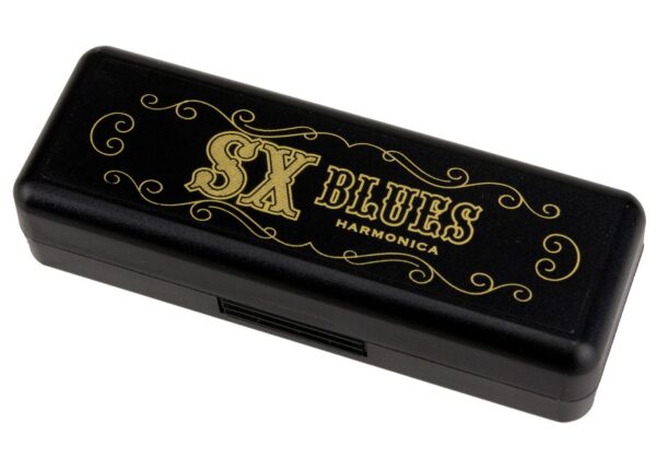 SX Blues Harmonica, in key of C | Silver Finish | Black Box