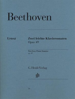 Beethoven Piano Sonata OP49 NO 1+2 Urtext Edition