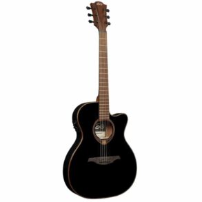 Lag T118ASCE Tramontane Slim Body Acoustic Guitar | Pickup  |Black