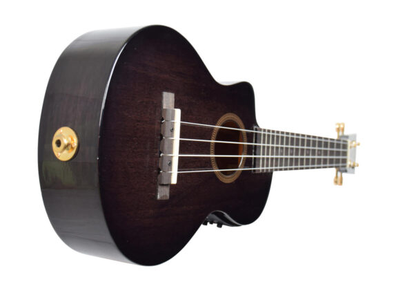 Mahalo Hano Series Lefthand Concert Ukulele with Pickup  | Black