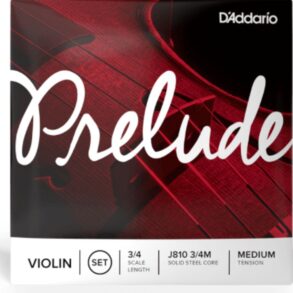 D’addario Prelude 3/4 size Violin string set | Medium | steel core