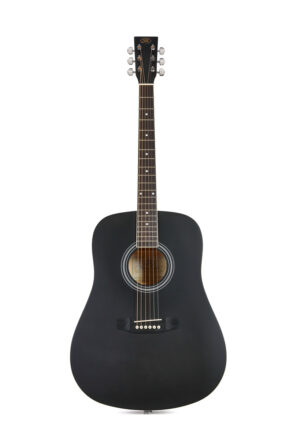 SX SD104 Dreadnought Acoustic Guitar | Satin Black