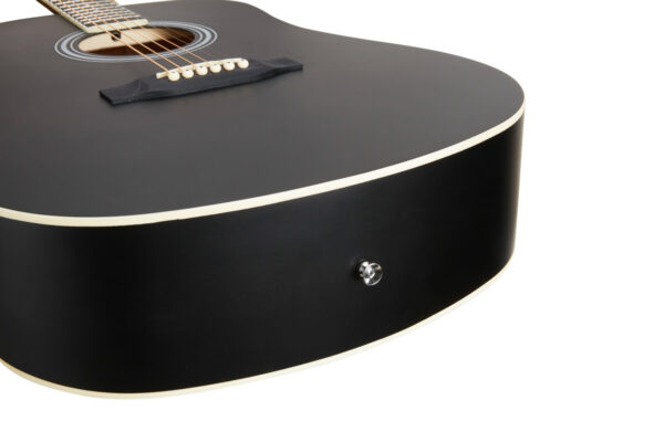 SX SD104 Dreadnought Acoustic Guitar | Satin Black