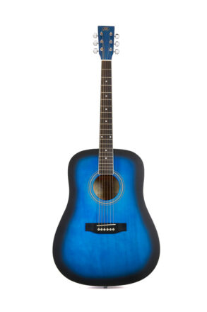 SX SD104 Dreadnought Acoustic Guitar | Satin Blueburst