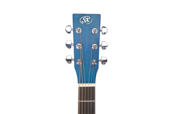 SX SD104 Dreadnought Acoustic Guitar | Satin Blueburst