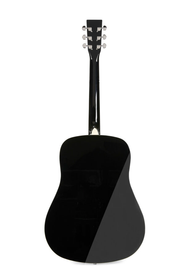 SX SD104GBK Dreadnought Acoustic Guitar | Gloss Black