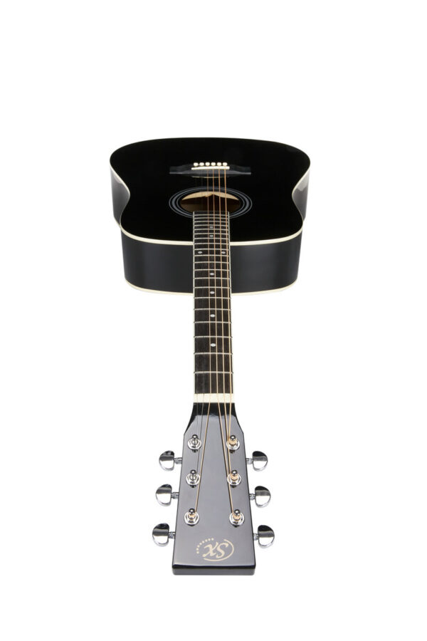 SX SD104GBK Dreadnought Acoustic Guitar | Gloss Black