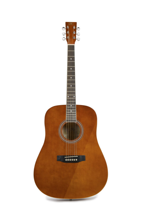 SX SD104G Dreadnought Acoustic Guitar |  Brown Gloss