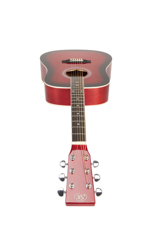 SX SD104 Dreadnought Acoustic Guitar | Gloss Red