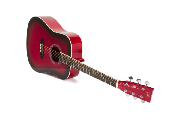 SX SD104 Dreadnought Acoustic Guitar | Gloss Red