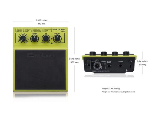 Roland SPD-1K One Kick Digital Percussion Pad | 22 Onboard Sounds