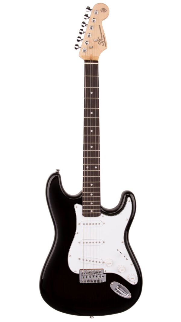 SX SE1 Strat Style Guitar Pack | Black