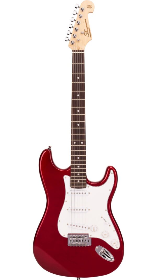 SX SE1 Strat Style Guitar Pack | Candy Apple Red