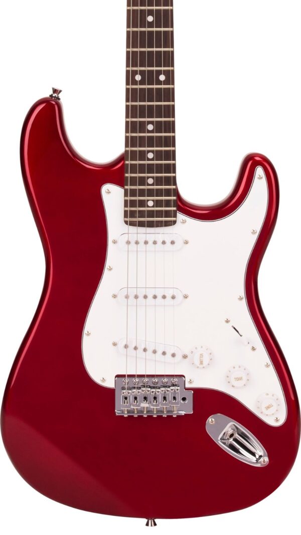 SX SE1 Strat Style Guitar Pack | Candy Apple Red