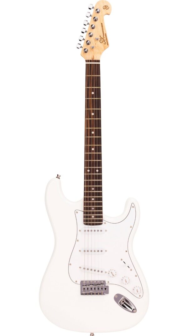 SX SE1 Strat Style Guitar Pack | White