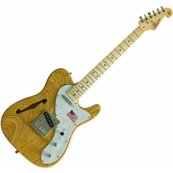 SX Ash Series Thinline Tele Electric Guitar | Natural