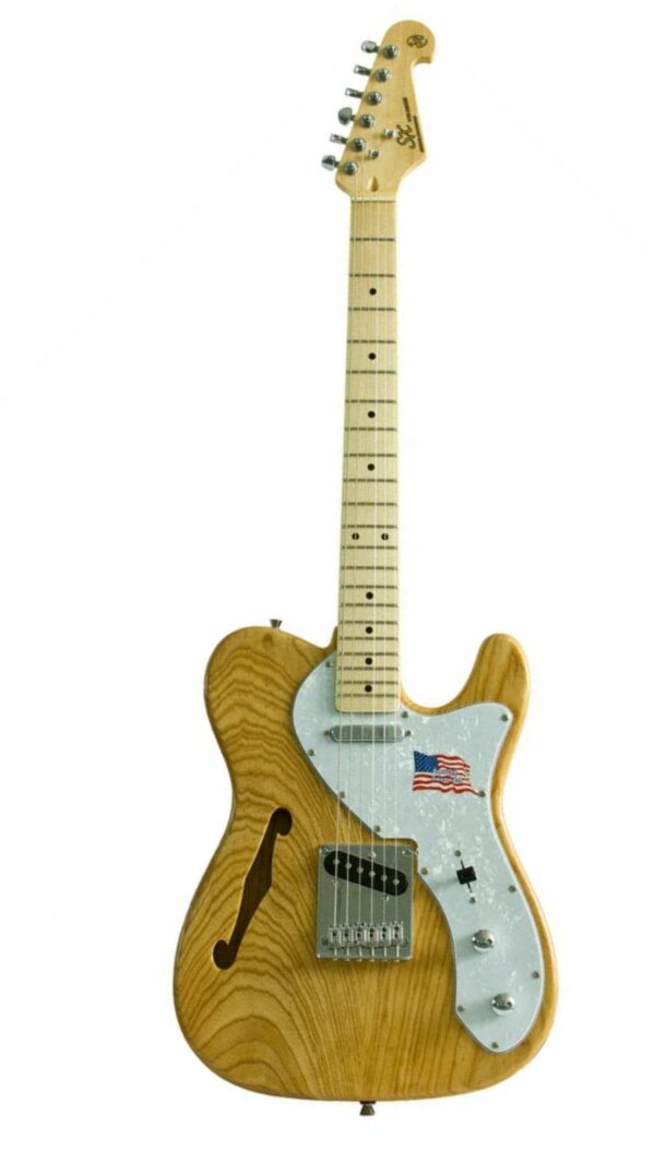 SX Ash Series Thinline Tele Electric Guitar | Natural